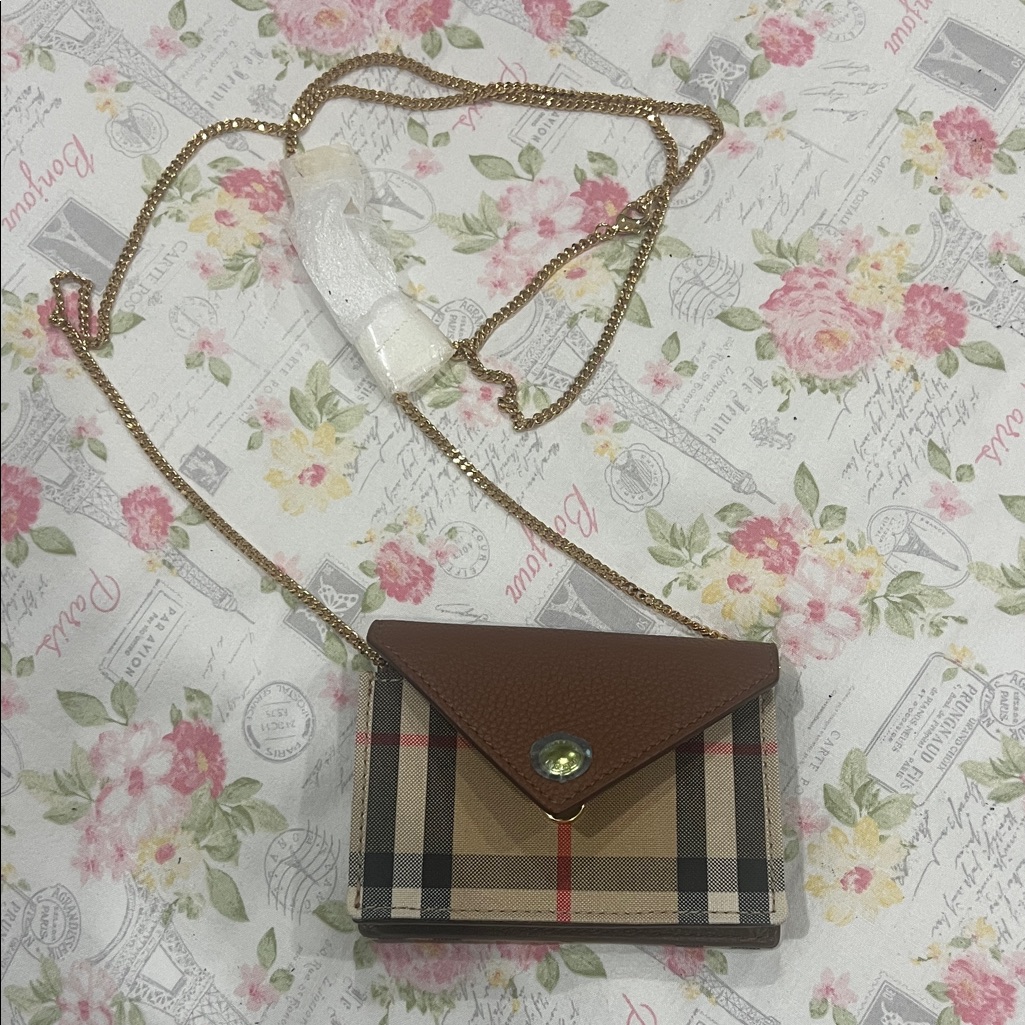 Burberry Plaid Brown Women's Bag